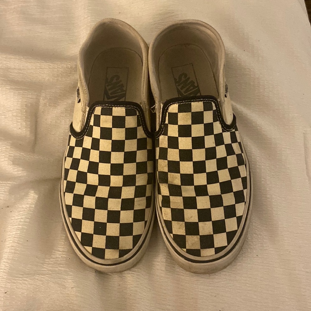 vans checkered shoes